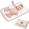 Zasdvn Fasciatoio pieghevole per pannolini, portatile, morbido, impermeabile, per, viaggi, casa all'aperto, necessità del bambino, 31 x 21 cm