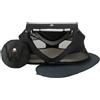 DERYAN Lettino da viaggio Peuter Luxe - Nero - Sistema pop-up - Set-up in soli 2 secondi - Copertura in cotone con cerniera, materasso ad aria autogonfiante e borsa per il trasporto