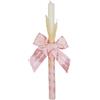 Borda y más Candela per battesimo personalizzata - Candela battesimale con nome e data - Candela per il battesimo decorata - Modello Paris - Rosa - Nenel