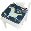 Enhome Cuscino Rialzo da Sedia per Bambini, Enhome Smontabile Regolabile Cuscino Alzasedia Comodo e Facile da Pulire Seggioloni Cuscino Seduta per Sedia da Giardino (Unicorn,40x40x10cm)