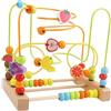 ZYIHNIRB Bead Maze Giocattolo Perline Roller Coaster Minigiocattolo Legno Puzzle Colorato Sviluppo Cognitivo per Allenare Pensiero Spaziale Adatto B, Frutto B, Taglia unica bambino