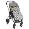 variouss Sacco in pile universale per passeggino, per passeggino invernale, rimovibile impermeabile e traspirante (Vichy nero)