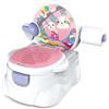GalPat Baby Vasino Baby 3 in 1 - WC per bambini con musica quando cade urina - Include riduttore WC - Porta rotoli di carta - Simulatore cisterna - Contenitore rimovibile (Rosa)