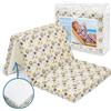 baby idea Babysanity Materasso Lettino Campeggio Tappeto Gioco Antiscivolo Sfoderabile a Norma EN16890:2017 Federa100% Cotone Oeko-tex® Interno Certificato Certipur™ OMAGGIO Borsa da Viaggio (60x120x6 Leone)