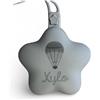 Cocholate | Porta ciucci in silicone personalizzati | Salva ciucci bambino | Senza BPA | Custodia per ciucci personalizzabile (grigio)
