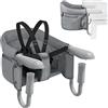NAIZY Seggiolino da Tavolo per Bambini Pieghevole 30x24x31 cm Manico Antiscivolo Borse Portaoggetti Fino a 15 kg - Da 6 a 36 Mesi
