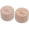 KOMBIUDA Scatola per Ricordi in Legno Beige 2 Unitá per Capelli e Denti da Latte del Bambino Bambina, Compatta e Raffinata, come Regalo la Famiglia o Battesimo