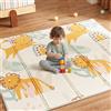 CASABEL Tappeto Gioco Evolutivo 180×150 cm, Pieghevole, Impermeabile e Spesso, Fantasia Leone, Grande Formato, Colorato, Facile da Riporre e Trasportare