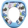 Generico Sedile per WC Riduttore Bagno Water per Bambini Baby Soft con Maniglie (ORSETTO)