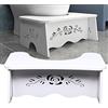 kangten Sgabello per WC a 35° con poggiapiedi, antiscivolo, per WC portatile, 47 x 27,5 x 17,5 cm, per prevenire l'ostruzione degli emorroidi