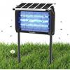 GooQand Insetticida Elettrico Solare 10W per Esterno - Lampada Antizanzare, 4000V Trappola per Mosche con Luce UV, Impermeabile IPX5, Uccidi Zanzare per Cucina, Casa, Patio, Giardino, Campeggio