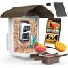birdsnap® PAV - Mangiatoia intelligente per uccelli con fotocamera, 5 componenti aggiuntivi fai da te e scheda SD da 64 G, registrazione automatica di video per uccelli, per esterni, identificazione
