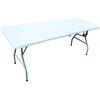 Hamble Redwood Leisure Tavolo pieghevole resistente, 1,80 m, Bianco