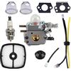 BATIVFLUG Strumento compatibile con Carburatore compatibile con echo SRM-2015, SRM-2305, SRM-2455, SRM-2455(SI), AT203A C1U-K53