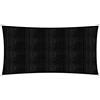 Lumaland tenda da sole, con incluse corde di nylon per il montaggio, 100% HDPE con filtro di protezione UV nero 3 x 5 m
