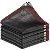 Generic Telo Ombreggiante Esterno con Occhielli, Rete Ombreggiante per Recinzione Giardino e Terrazzo, Frangivista per Recinzioni, Protezione Anti-UV e Frangivento, 2x2m 3x4m 5x7m Nero(90%,7x8m)