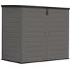 Wasabi - Armadio da Esterno in Resina 1170L - 140x82x124cm - Pavimento Incluso - Porta Doppia e Coperchio Ribaltabile - Struttura in Metallo - Pannelli in Polipropilene - Chiusura con Catenaccio