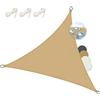 Sol Royal Tenda a Vela Impermeabile 3,6x3,6x3,6 m SolVision PS9 - Tenda da Giardino Sole per Esterno - Telo Ombreggiante Parasole Protezione Anti Raggi UV Sabbia - Triangolare 360x360x360 cm