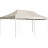 vidaXL Gazebo Pieghevole Classico Elegante Impermeabile Tenda Party Eventi Tendone da Giardino in Lega Alluminio Tessuto Oxfort PVC 6x3 m Crema