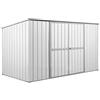 Notek Box in Acciaio Zincato Casetta da Giardino in Lamiera 3.45 x 1.86 m x h1.92 m - 98 kg - 6 Metri Quadri - Bianco