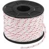 M METERXITY Corda di Avviamento A Strappo Corda di Trascinamento 5mm 30m Cavo di Avviamento A Strappo Nylon Corda di Trascinamento Cavo di Avviamento A Strappo per Tosaerba [Bianco Rosso]