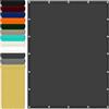 WGLF SUN Telo di ricambio per ombrellone 1.3 x 1.5 m Impermeabile Balcone Recinzione con Occhielli Protezione Raggi UV HDPE Telo Ombreggiante per Cortile Tetto Patio, Grigio Scuro