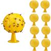 Generic Confezione da 8 trappole per Mosche della Frutta Gialle, Sfere Appiccicose per Insetti, Trappole Naturali ed Ecologiche per Mosche della Frutta, Formiche, Zanzare e Ragni