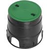 SAB Pozzetto Circolare ø 22 Large per Irrigazione, Leggero e Impilabile, in Polipropilene Resistente con Passaggio Tubi Facilitato, Ideale per Giardino e Orto