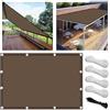 FlySoul Vela Ombreggiante Impermeabile 3.5x4m Tenda da Sole per Esterno Vele Ombreggianti Rettangolare Telo Parasole con Fune e Occhiellato Protezione UV Tenda a Vela per Giardino Balcone Terrazza