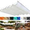 ZFEBHMY Tenda Parasole Retrattile, Esterno Impermeabile Tenda da Sole A Filo Scorrevole con Occhielli e Corda, Crema Solare Vela Parasole A Onda Retrattile per Terrazze e Cortili-White||60x200cm