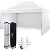 BRIMO Economica Star gazebo pieghevole 3x4,5 tetto impermeabile al 100% 3 pareti laterali 8 perni di ancoraggio copertura protettiva per tenda da giardino padiglione richiudibile bianco