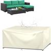 XHBJSH Copertura Per Mobili da Giardino 140x100x80cm 420D Oxford Copertura Protettiva Impermeabile, Copertura Rettangolare per Tavolo da Patio, Copertura Tavolo Esterno, Resistente Ai Raggi Uv Copridivano
