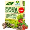 Albagarden - Lumachicida Naturale con Ossido di Ferro - Barriera Lumache e Limacce a Base di Minerali - Granulare 750 gr (4 Scatole)