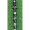 Generic KAM Home - Catena da pioggia con motivo floreale, 2,6 m, con adattatore per grondaia, per installazione di catene antipioggia (3 m, nero)