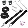 IGTOPS Set di tensionamenti tempesta Tie Down Black per tenda da sole, per tenda da sole, fissaggio tempesta per fiam-ma F35 F45 F65 (A)