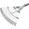 CRISCUOLO Brico Store Rastrello foglie giardino , Rastrello Regolabile a 21 denti , Scopa da giardino in acciaio zincato , senza manico