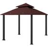 freigarten.de fregarten.de - Tetto di ricambio per gazebo 3 x 3 m, impermeabile, materiale: PVC Panama Soft 370 g/m² extra forte, modello 6