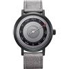 SHENGKE SINOBI Orologi di Affari Degli Uomini di Modo Design Originale Della Vigilanza Degli Uomini Della Vigilanza Della Maglia di Acciaio Orologio, S9809G-Grigio, Sportivo