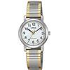 Lorus Orologio da polso da donna al quarzo casual bracciale e cassa in acciaio inox di colore grigio display analogico bianco - RRS79VX5