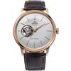 Orient Classic Bambino Open Heart - Orologio Uomo Automatico a Carica Manuale Elegante Cinturino In Pelle Marrone Cassa In Acciaio Quadrante Grigio - RA-AG0001S30B RA-AG0001S