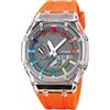 Forrader Orologio da polso da uomo, analogico, digitale, con doppio display, impermeabile, militare, multifunzione, per sport all'aria aperta