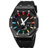 Forrader Orologio da polso da uomo, analogico, digitale, con doppio display, impermeabile, militare, multifunzione, per sport all'aria aperta