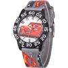 Disney Pixar Cars 3 Orologio analogico al quarzo con cinturino in nylon per bambini, grigio, Grigio, striscia