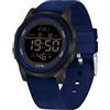 Forrader Orologio sportivo digitale da uomo, impermeabile, militare, con cronometro, retroilluminazione a LED, sveglia, conto alla rovescia, data, Blu scuro, Classico