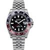 FTEOXLC Sugess Japan NH34 Orologio da polso da uomo GMT in acciaio inossidabile automatico meccanico impermeabile, V 1, Subacqueo Gmt