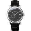 LOBINNI Orologio da uomo meccanico automatico impermeabile da polso maschile moda lusso business orologi, Argento-Nero-L