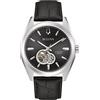 Bulova Orologio Analogico Automatico Uomo con Cinturino in Pelle 96A273