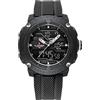 NAVIFORCE - Orologio sportivo da uomo al quarzo, impermeabile, con doppio display digitale, cronografo, orologio da polso con datario militare, Nero , Classico