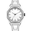 FANMIS Orologio da polso da uomo ispirato all'anime, design minimalista creativo a forma di buco bianco, elegante e resistente, orologio sportivo da uomo, A bianco