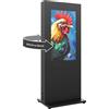 Hagor HP chiosco 50 FS - B2B supporto a colonna indoor per due display, back-to-back | formato ritratto | diagonale display: 2 × 50″